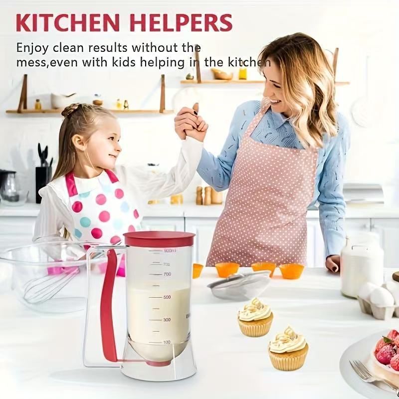 Cake Batter Dispenser Measuring Cup Baking Tool - Purple