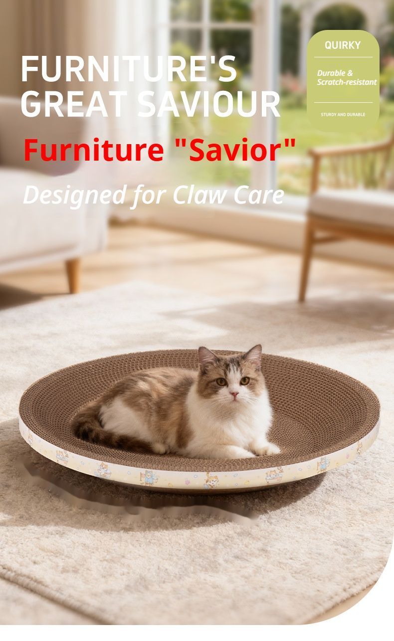 CatRoundPaw-ShapedLitterBox-Diameter:45cm(ThinStyle)