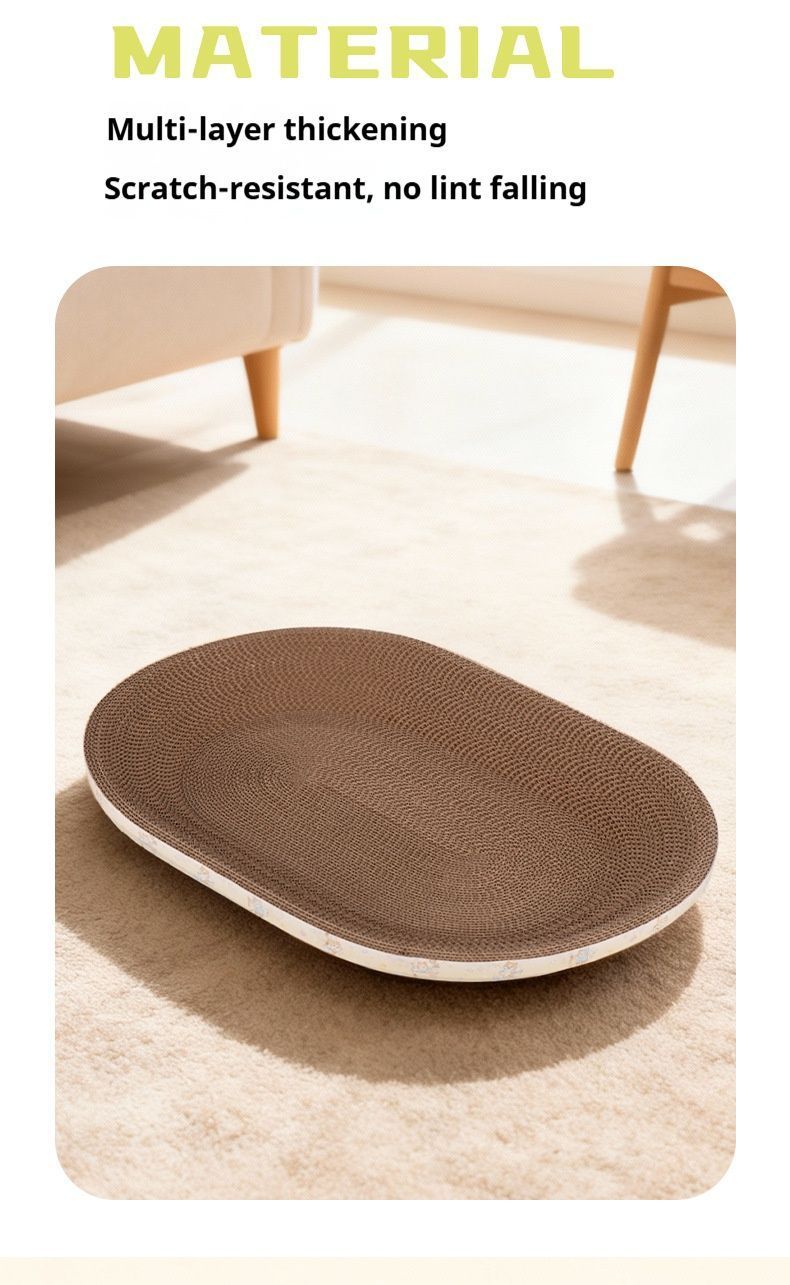 CatScratcher,OvalShape,MediumSize47x32-ThinStyle