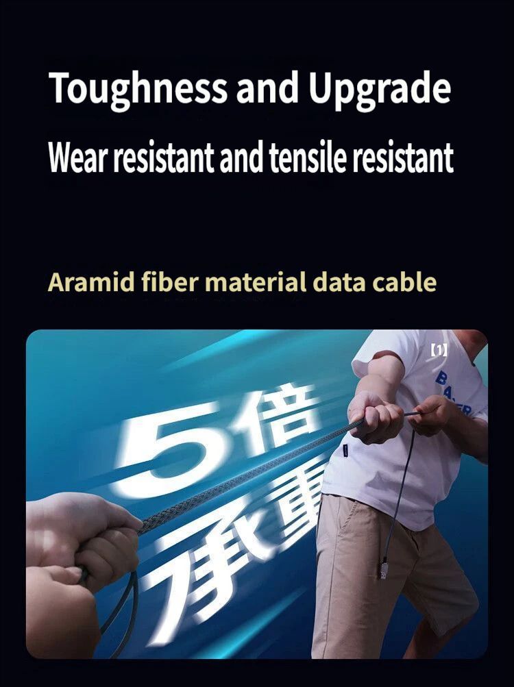 Fast charging data cable CtoC 100w 1m-Black
