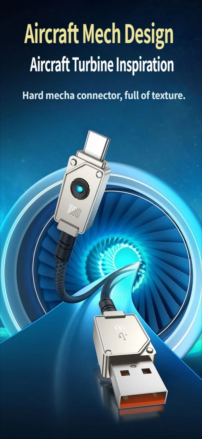 Fast charging data cable CtoC 100w 1m-White
