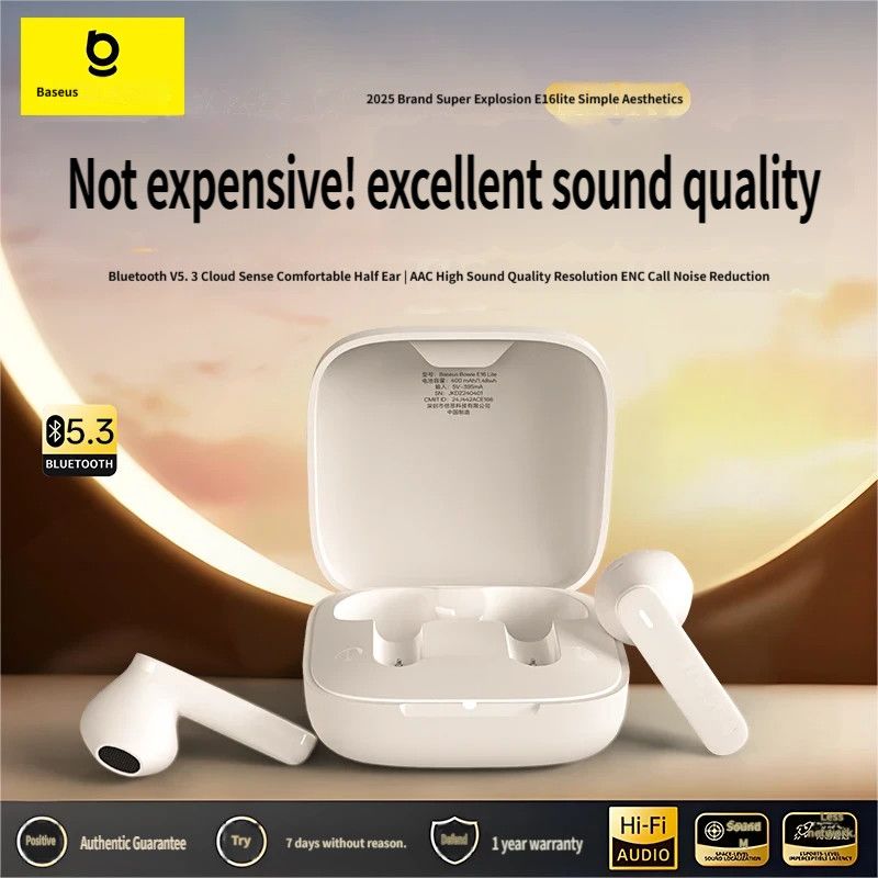 E16 Bluetooth headset-White