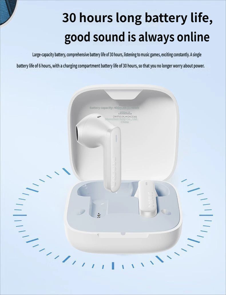E16 Bluetooth headset-White