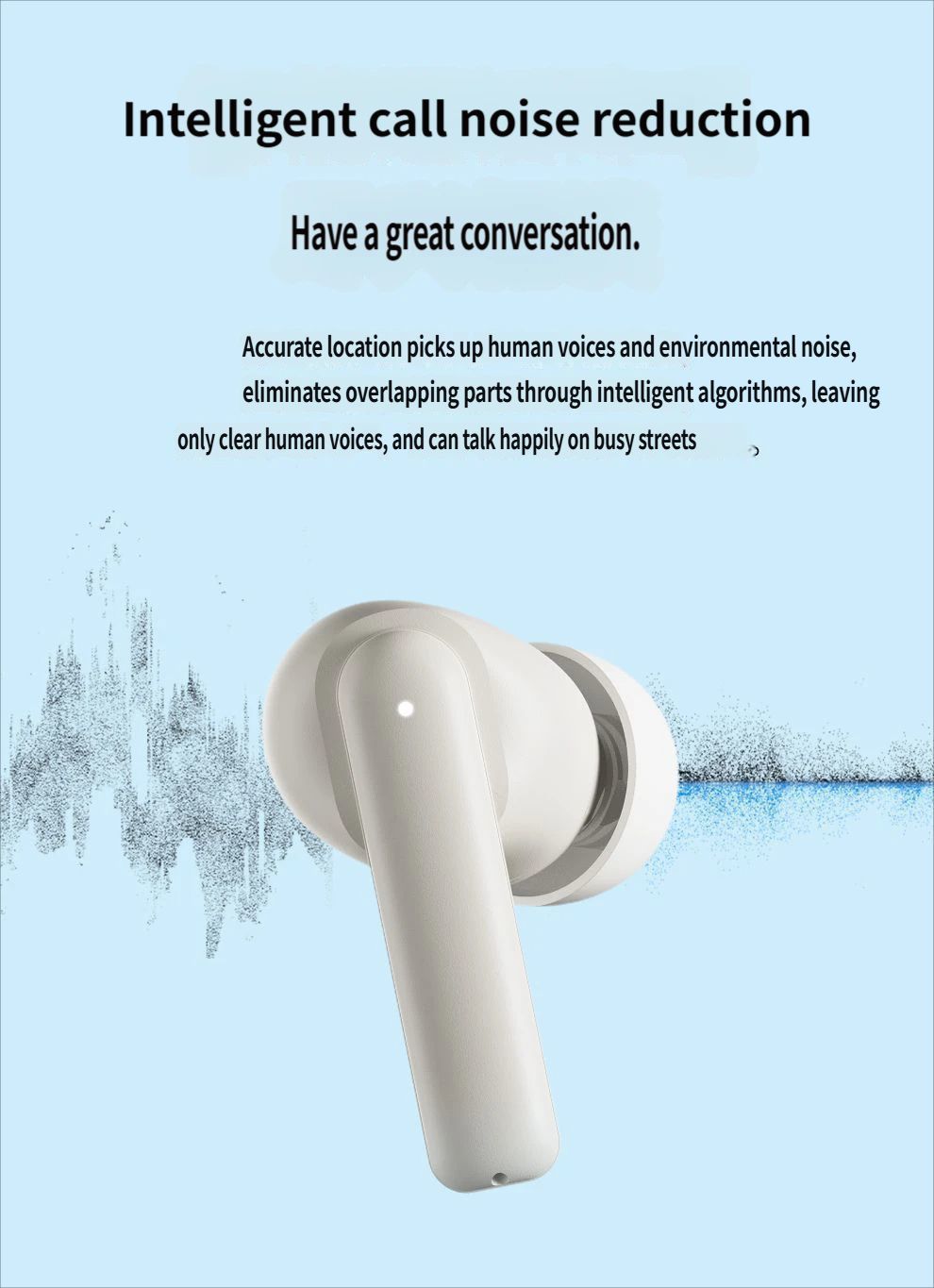 E17 Bluetooth headset-White