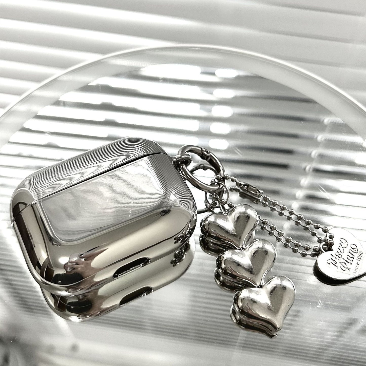 Electroplated 3D Heart + Bracelet Apple AirPods 3