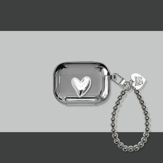 Electroplated 3D Heart + Bracelet Apple AirPods 4