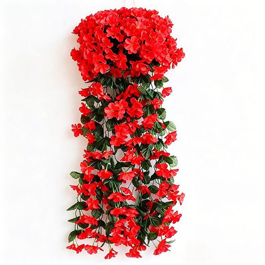 ArtificialFive-PetaledBrightRedFlowers