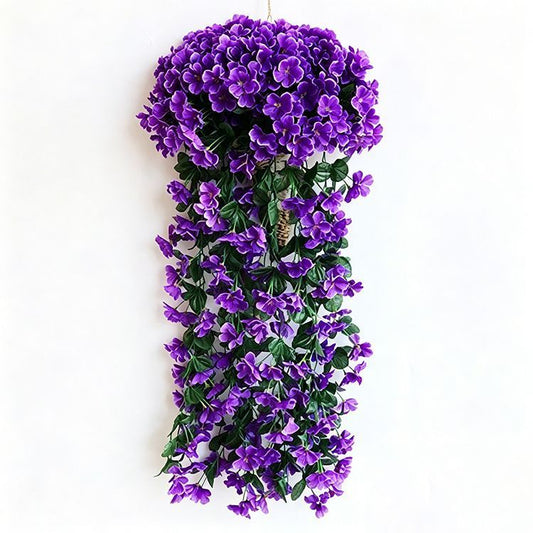 ArtificialFive-PetaledRed-PurpleFlowers