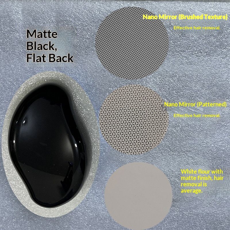 Flat-BackMatteBlack-Nano-MirroredCoarseGlass
