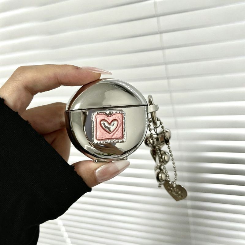 Floral Electroplated Case + 3 Heart Charms AirPods 2