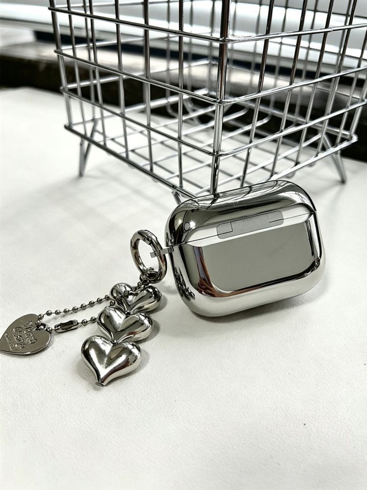 Floral Electroplated Case + 3 Heart Charms AirPods 3