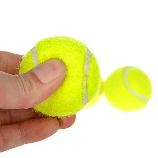 Fluorescent Yellow Dog Tennis Balls 6-Pack - 2 Inch