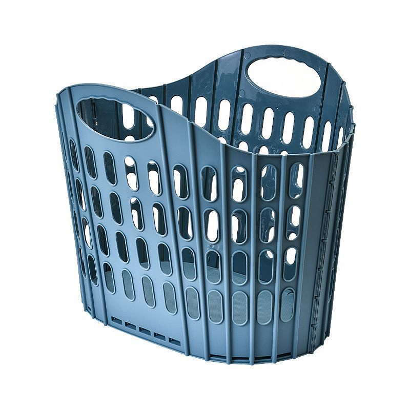 Fold the dirty clothes basket-large blue
