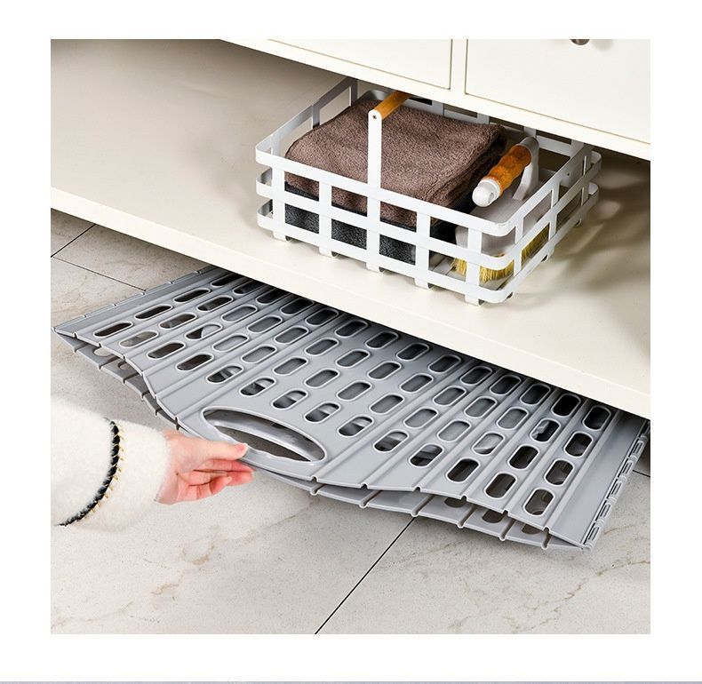 Fold the dirty clothes basket-large gray