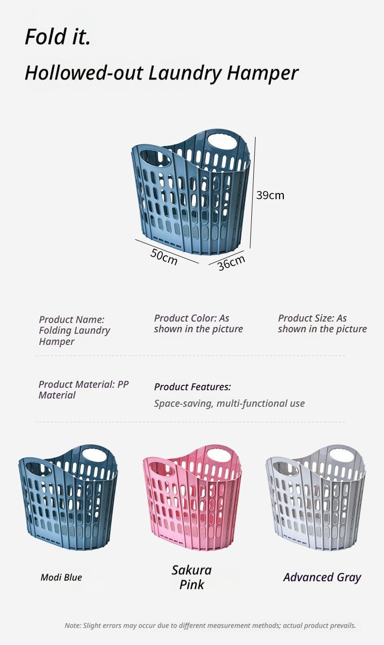 Fold the dirty clothes basket-large pink