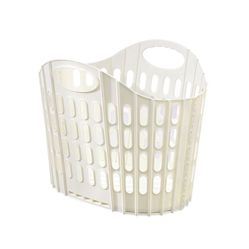 Fold the dirty clothes basket-large white