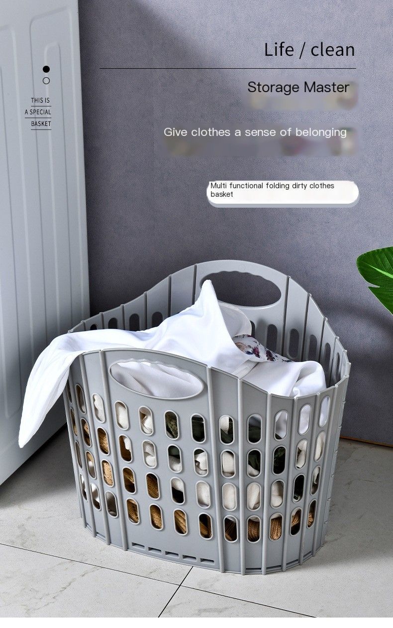 Fold the dirty clothes basket-small pink
