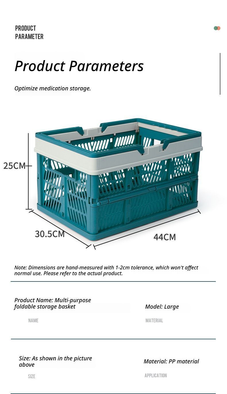 Folding picnic basket-Brown with Beige