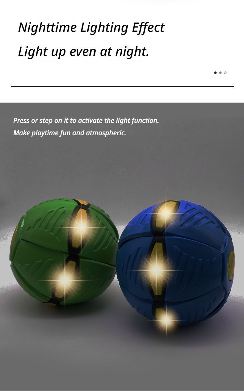 Frisbee Deformation Ball - green + 3 Light Version×5