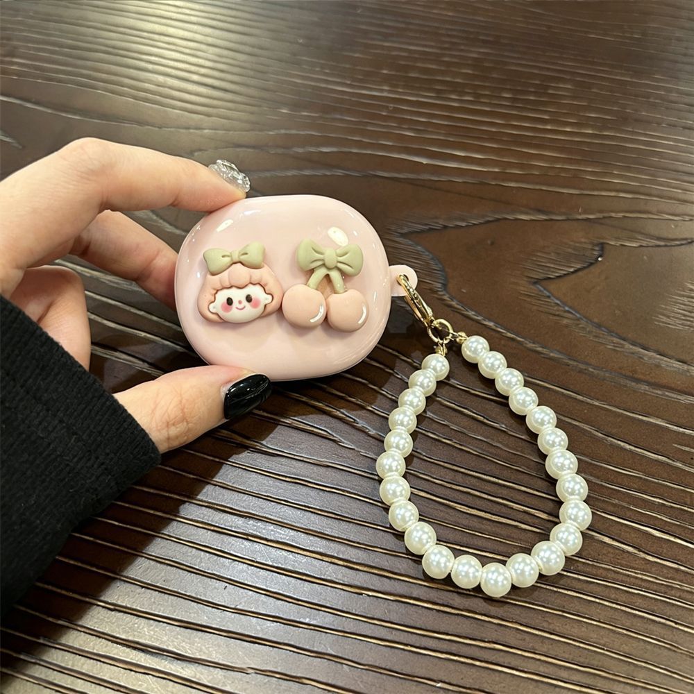 Gingham Flower [Pink Shell] + Pink Bracelet AirPods 3