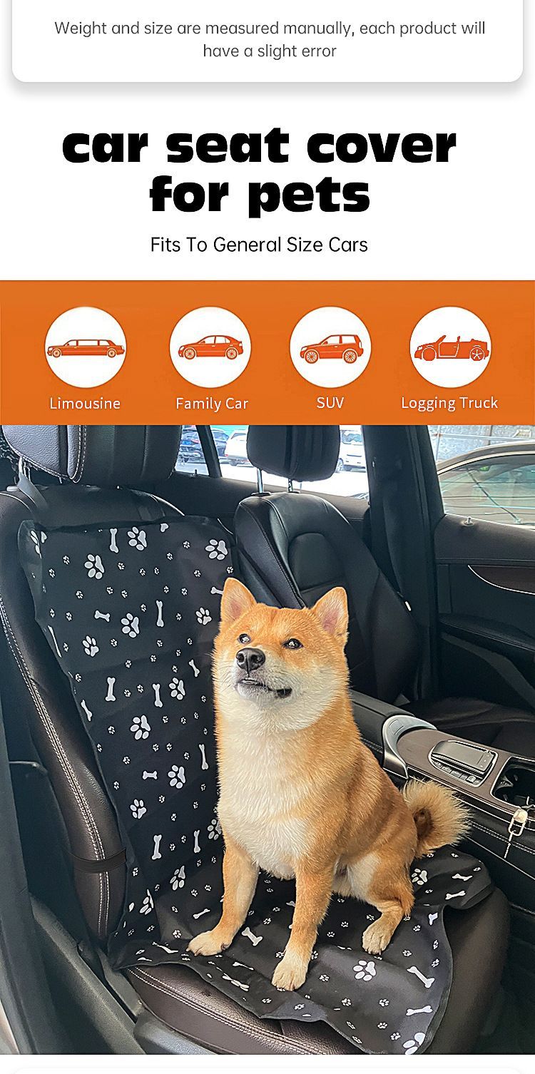 PetGrayPawPrintCarMat