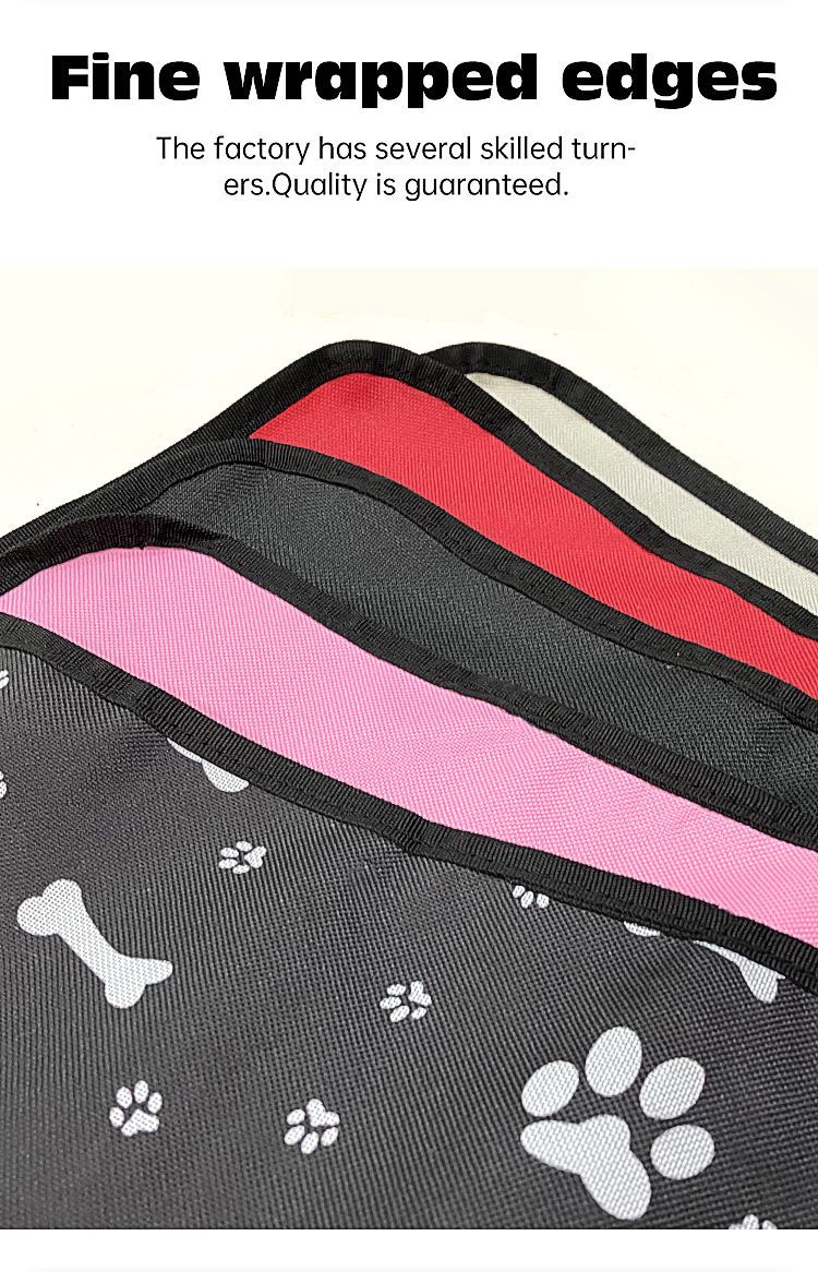 PetGrayPawPrintCarMat