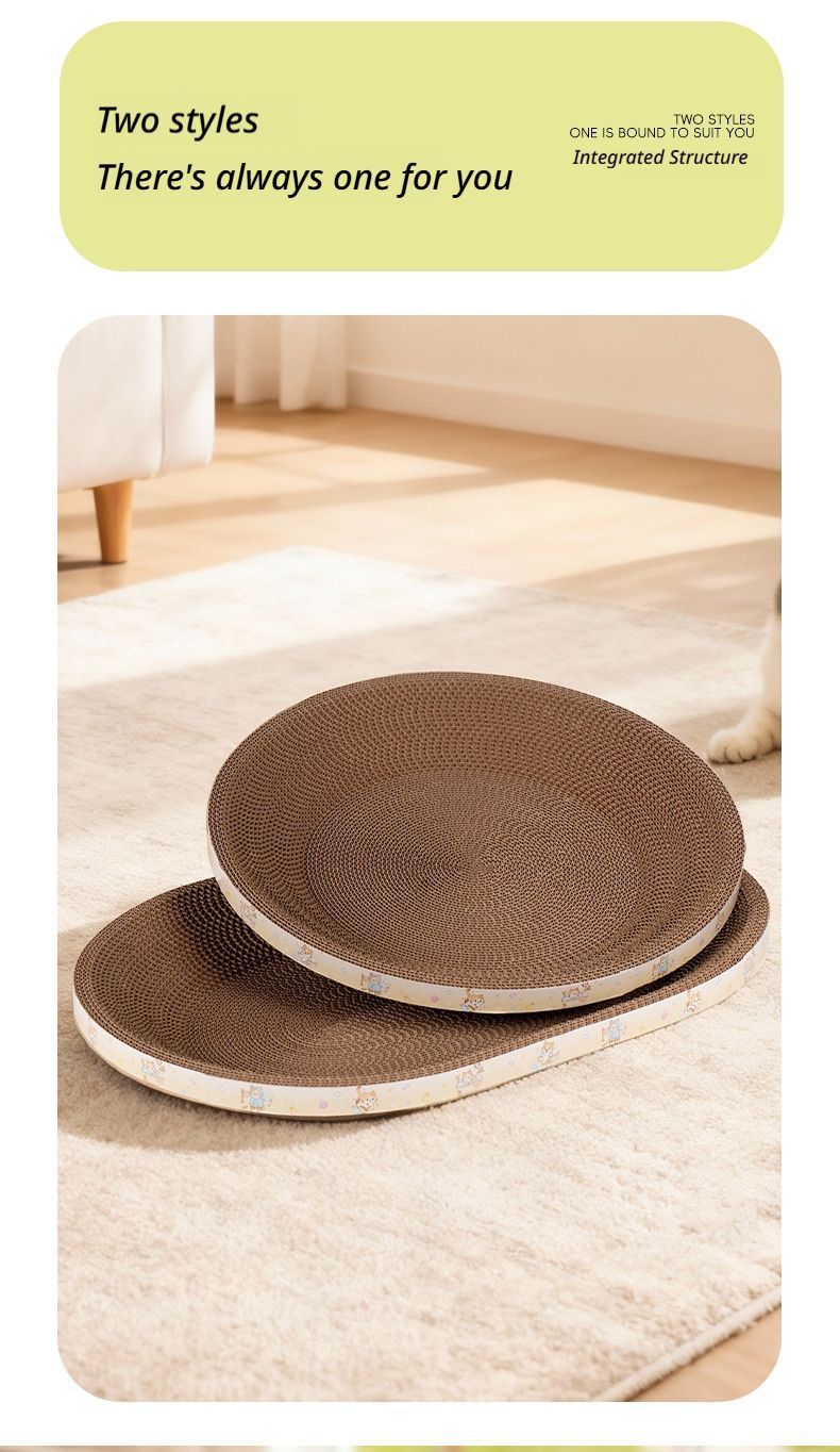 LargeCatScratcher,OvalShape,58x42cm-ThinStyle