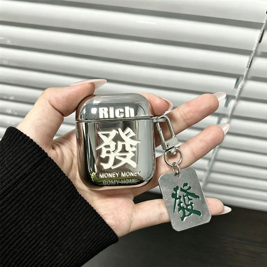 Laser Engraved Fortune + Matching Keychain Apple AirPods 2