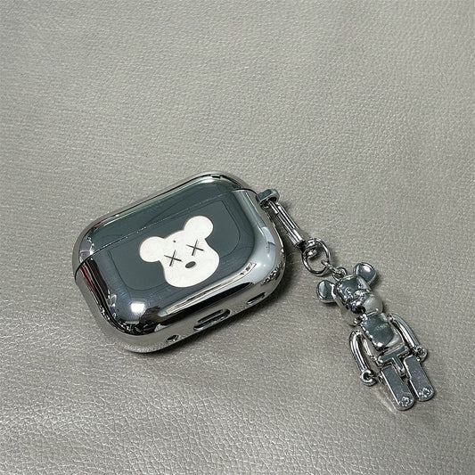 Laser Engraved XX Bear + Matching Keychain Apple AirPods 3