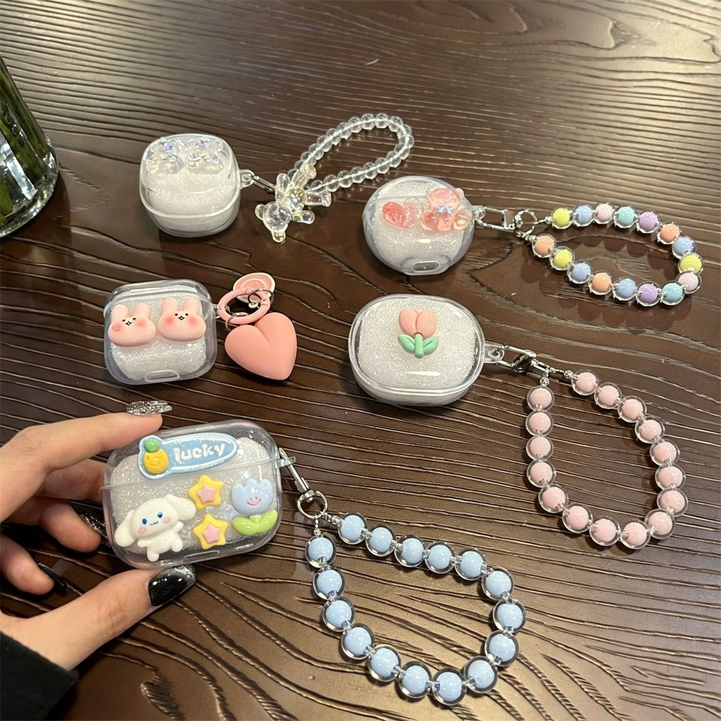 Little Bear Clear Earphone Case + Little Bear Clear Bracelet