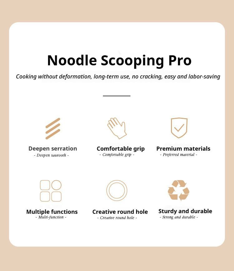 Noodle ladle white