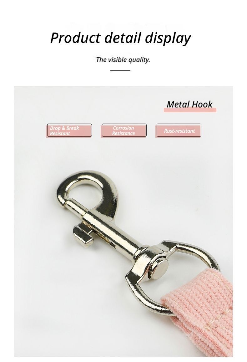 Pet Harness-pink+1.8m Leash+Size M