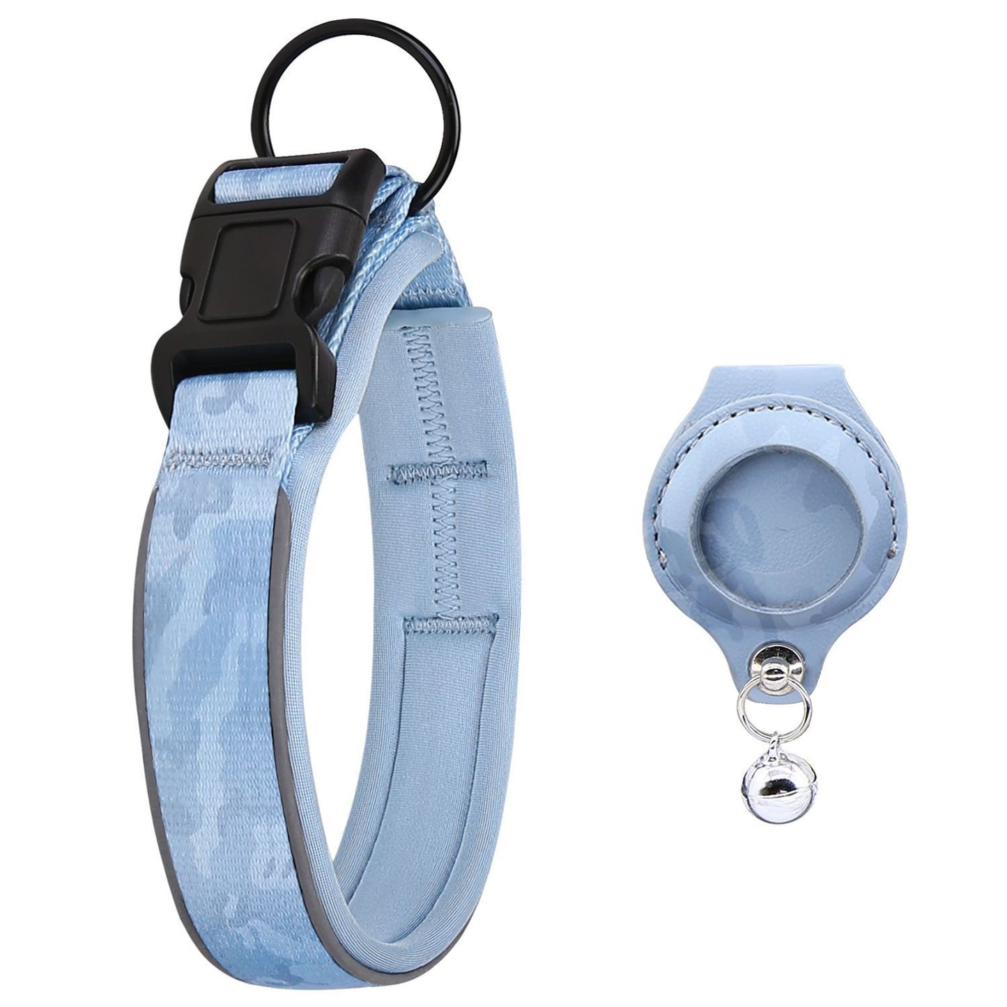 Pet positioning collar-Camo Blue 1Pair1-XL-without locator