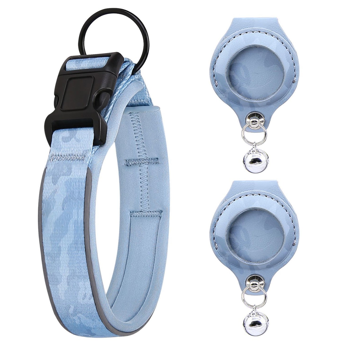 Pet positioning collar-Camo Blue 1Pair2-S-without locator