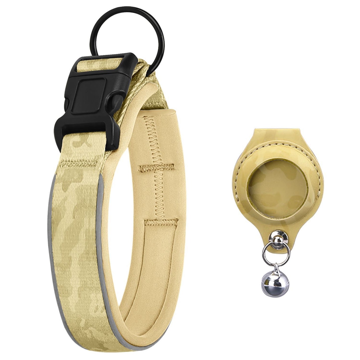 Pet positioning collar-Camo Yellow 1Pair1-L-without locator