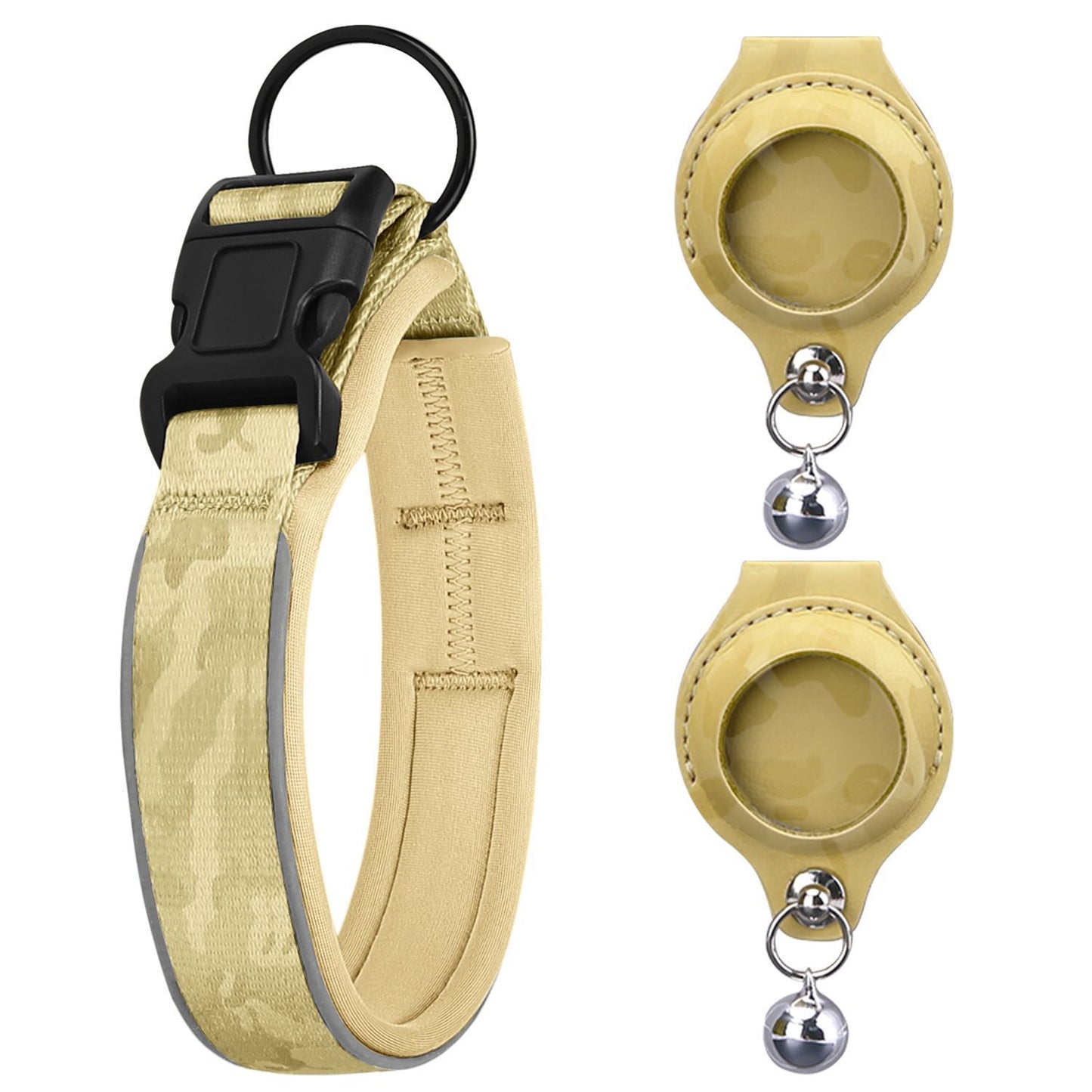 Pet positioning collar-Camo Yellow 1Pair2-S-without locator