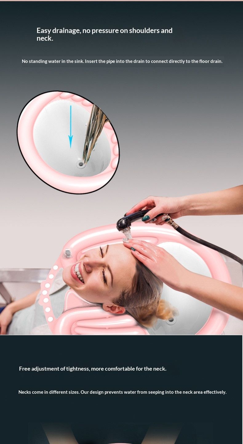 HairWashingBasinPink+DrainageBag