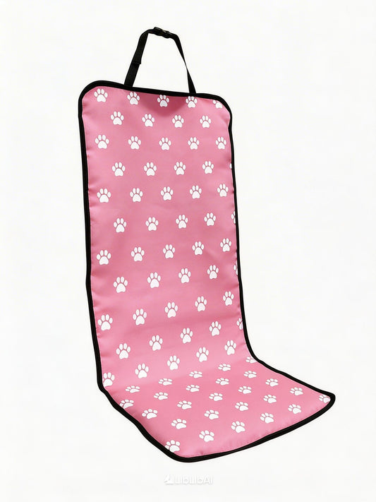 PetPinkPawPrintCarMat