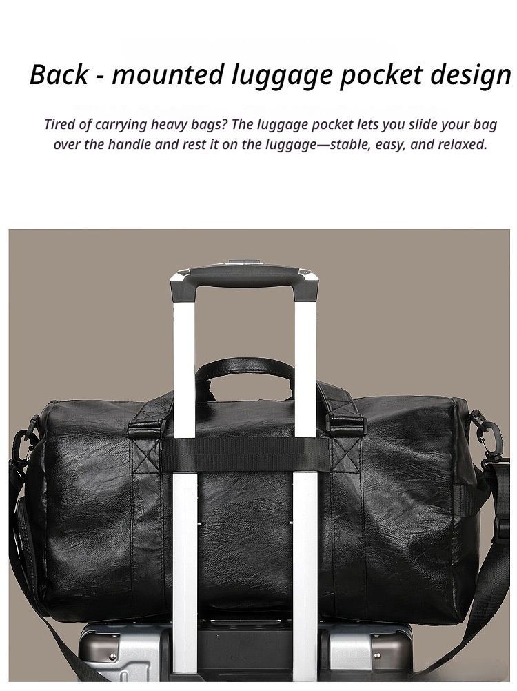 PULeatherTravelGymBagSmall-Black