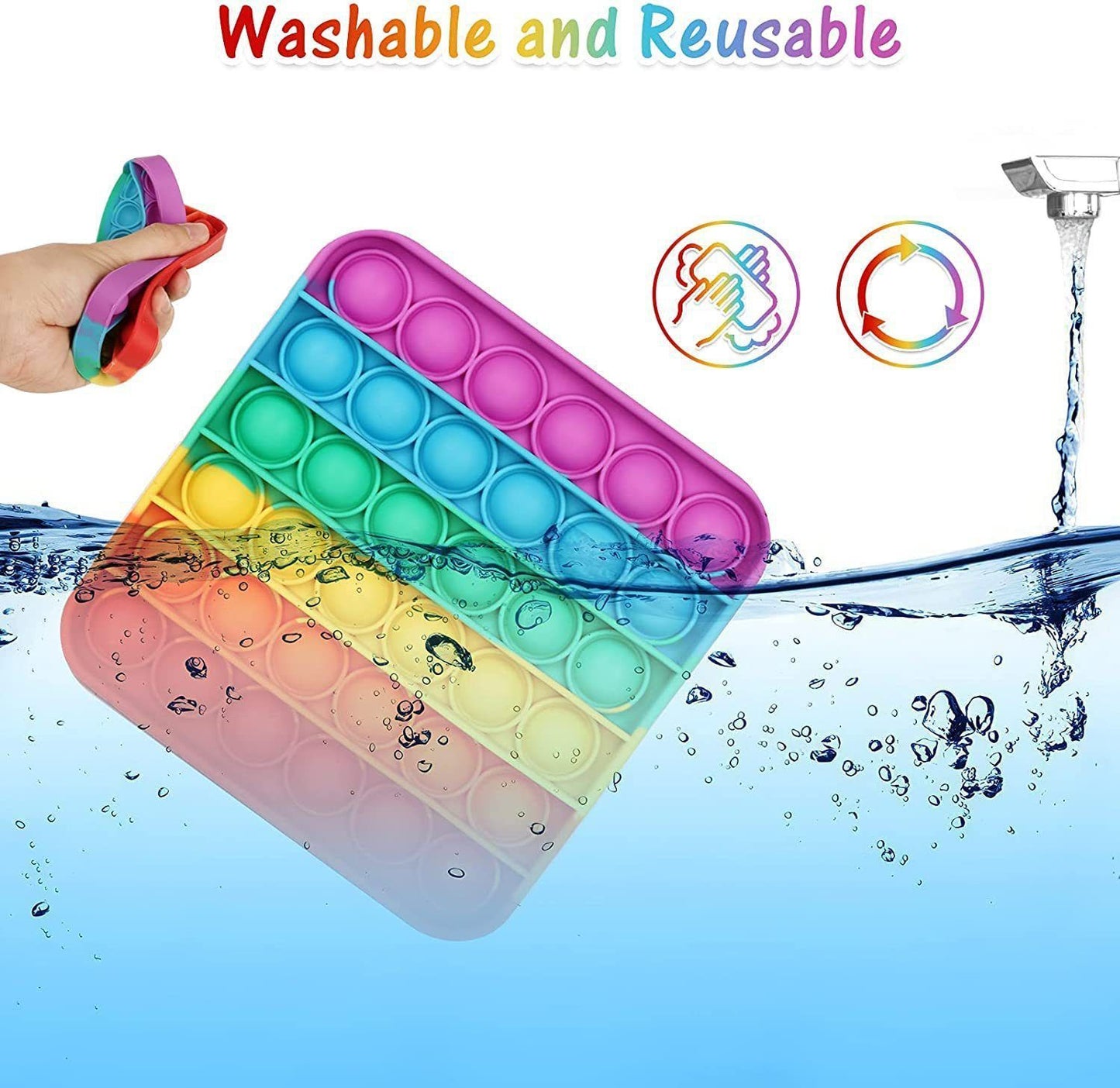 Puzzle Finger Bubble Fun Toy-Heart-shaped