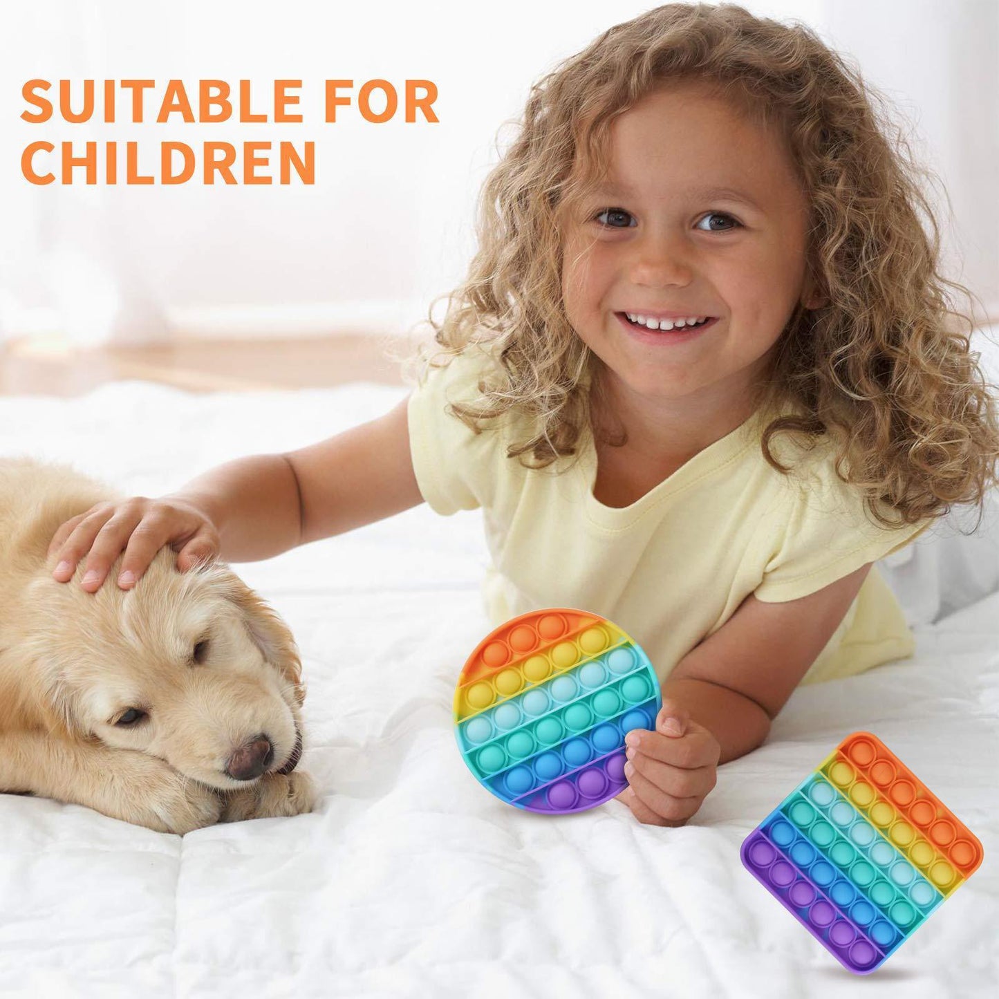 Puzzle Finger Bubble Fun Toy-Small square