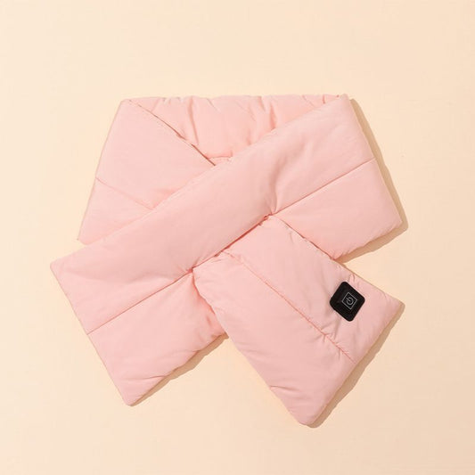 Rechargeable Thickened Heated Scarf Pink