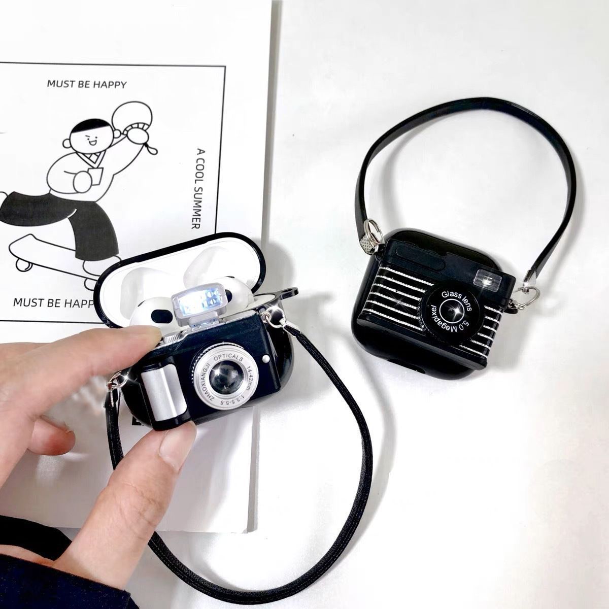 Retro luminous and sound-emitting camera Apple AirPods Pro