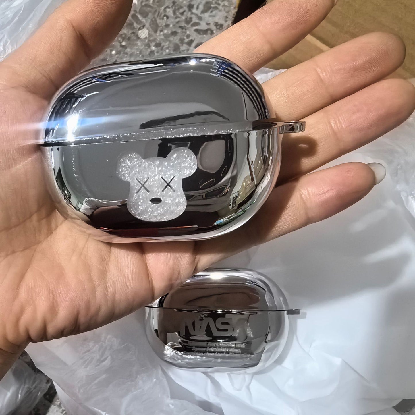 Same Color Ring Bluetooth Headphone Case Apple AirPods 2