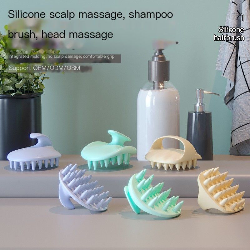 Scalp Massage Shampoo Brush-Apricot