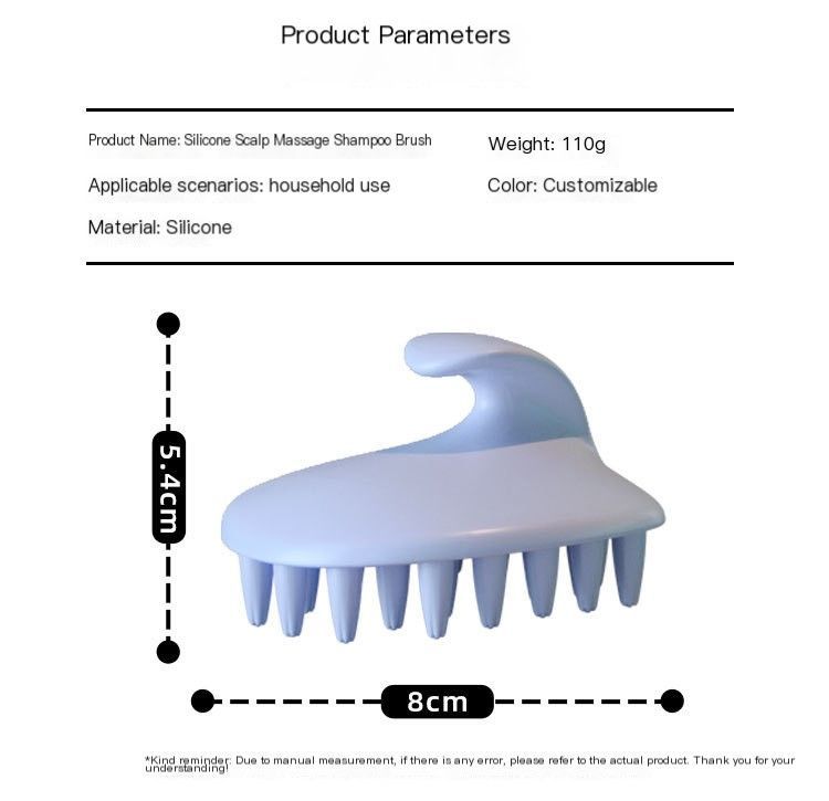Scalp Massage Shampoo Brush-Cream Yellow