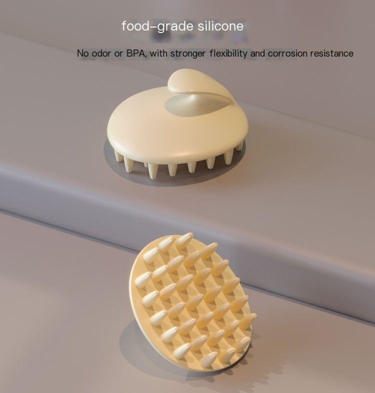Scalp Massage Shampoo Brush-navy blue