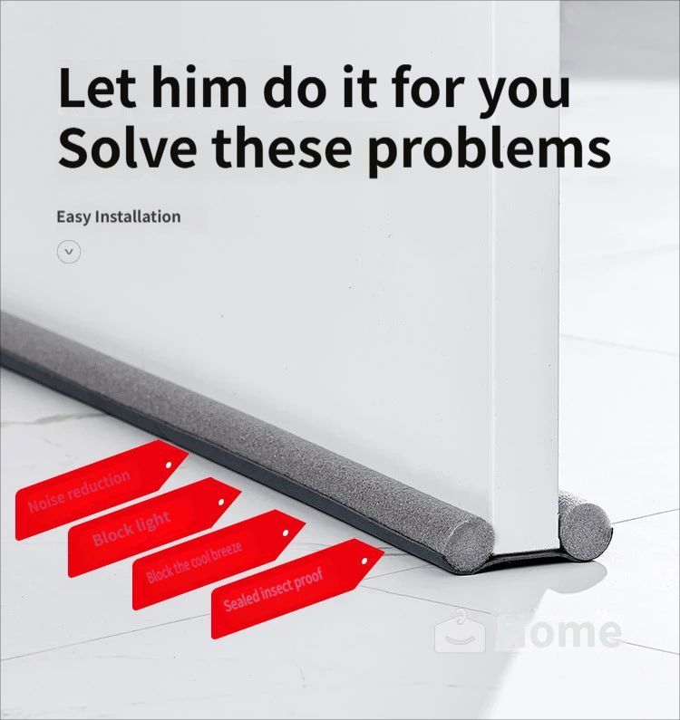 Door gap and bottom sealing strip-Gray