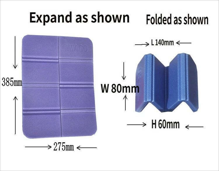 Folding picnic mat-Blue