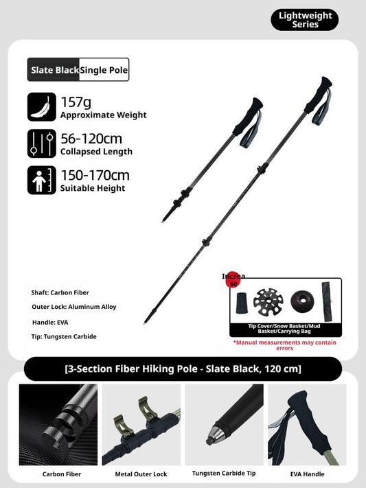CarbonFiberTelescopicPole-ForHeightsUnder170cm